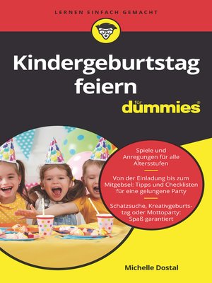 cover image of Kindergeburtstag feiern f&uuml;r Dummies
